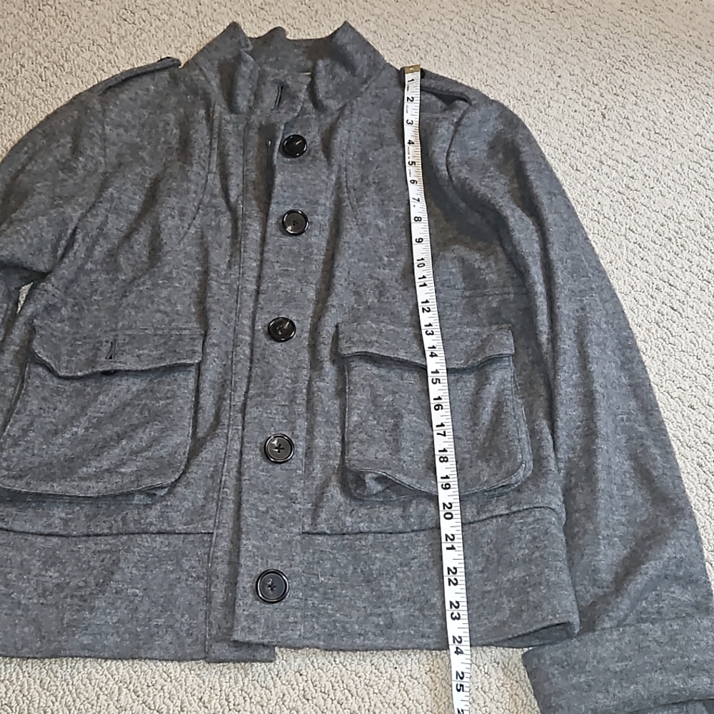 Alice Ritter Grey Wool Jacket, Size 4 - Picture 7 of 12